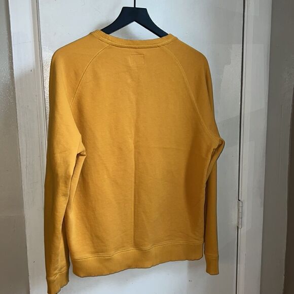 BROOKS BROTHERS RED FLEECE Goldenrod Yellow Cotton Blend Crewneck Sweater-M - Picture 5 of 9